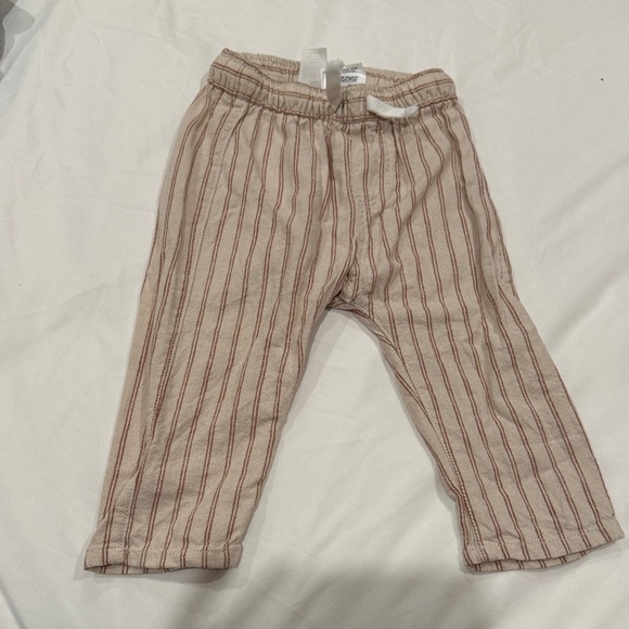 H&M LINEN-BLEND JOGGERS Size 9M - Picture 2 of 5